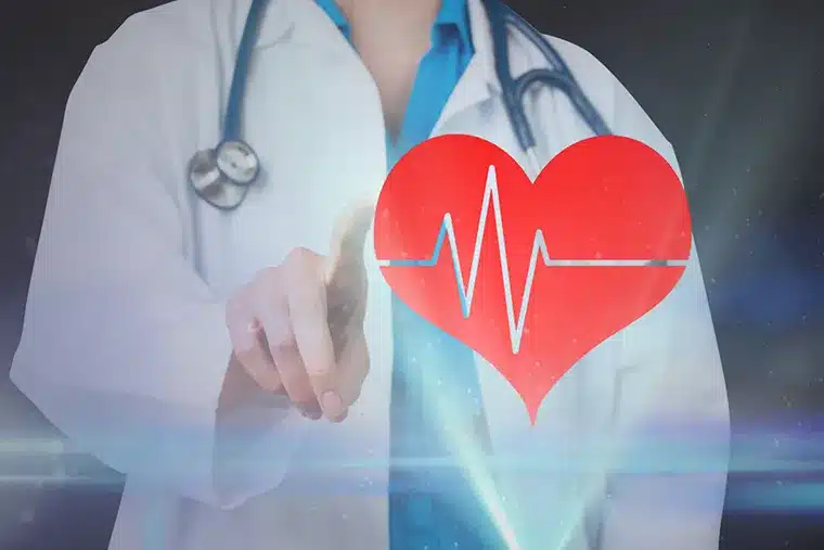 Doctor in a white coat houston
