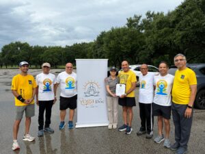 Kickoff of Yoga With a Doc non-profit